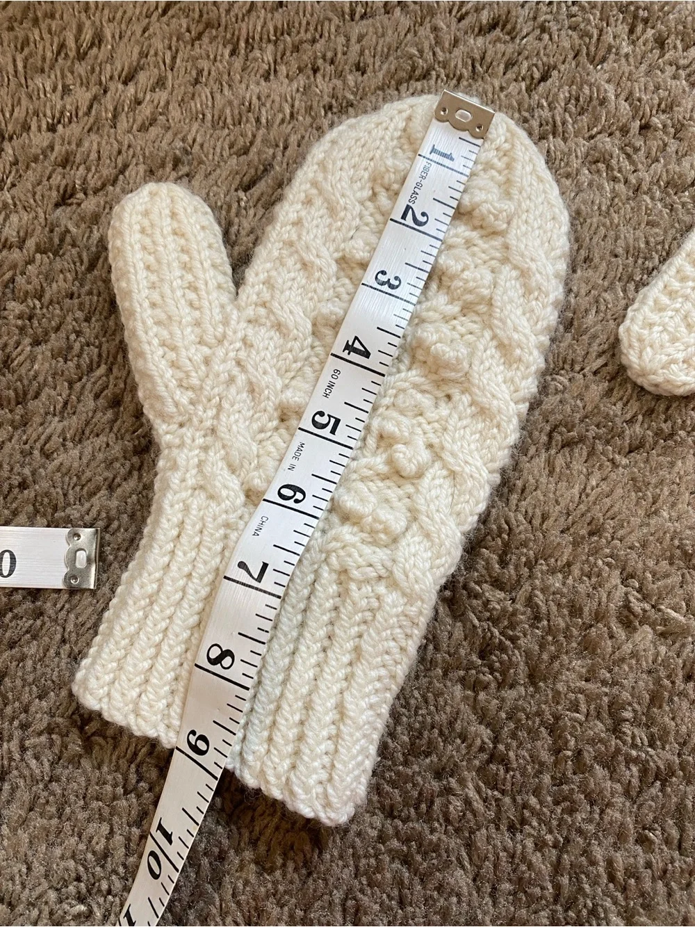 Carraigdonn Carraig Donn Hand Knit Aran Merino Wool Ireland Winter Mittens